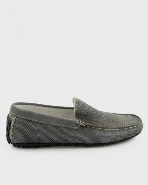 ANTICA CALZOLERIA 801-C GREY SUEDE DRIVING SHOE