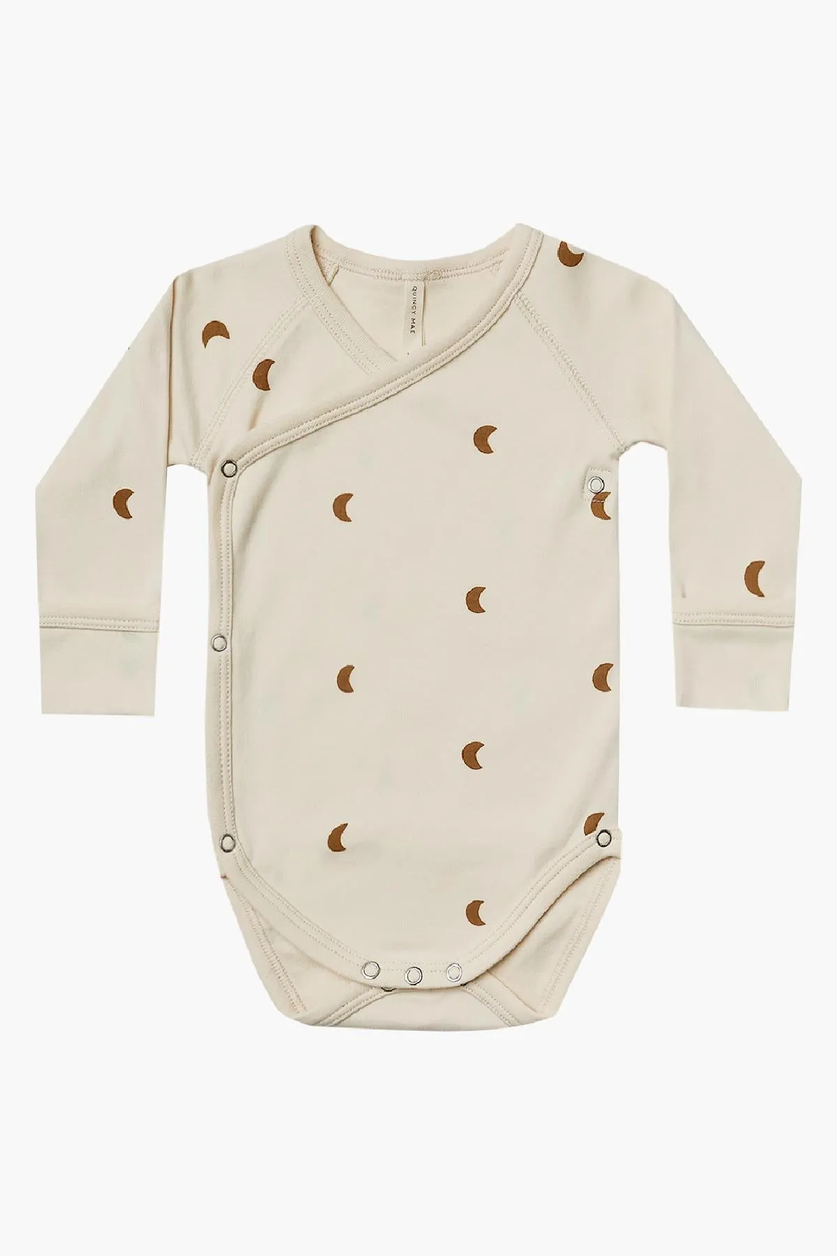 Baby Onesie Quincy Mae Side Snap  - Moons