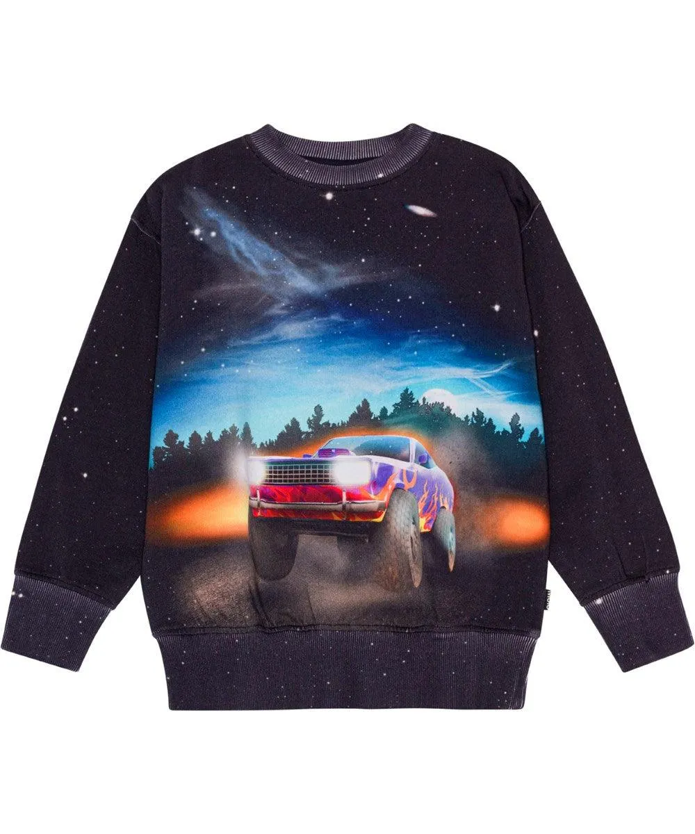 Boys Sweaters| Mattis-Flame Car | Molo