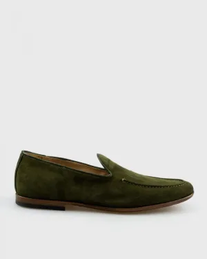 BRANDO BNEK OLIVE SUEDE LOAFER