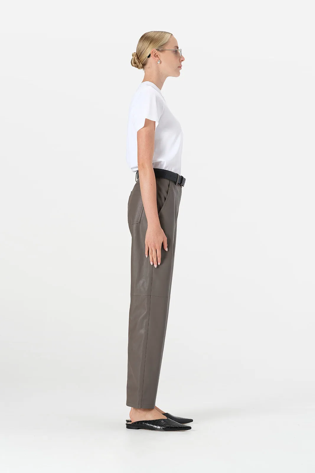 Bri Pant Dark Taupe