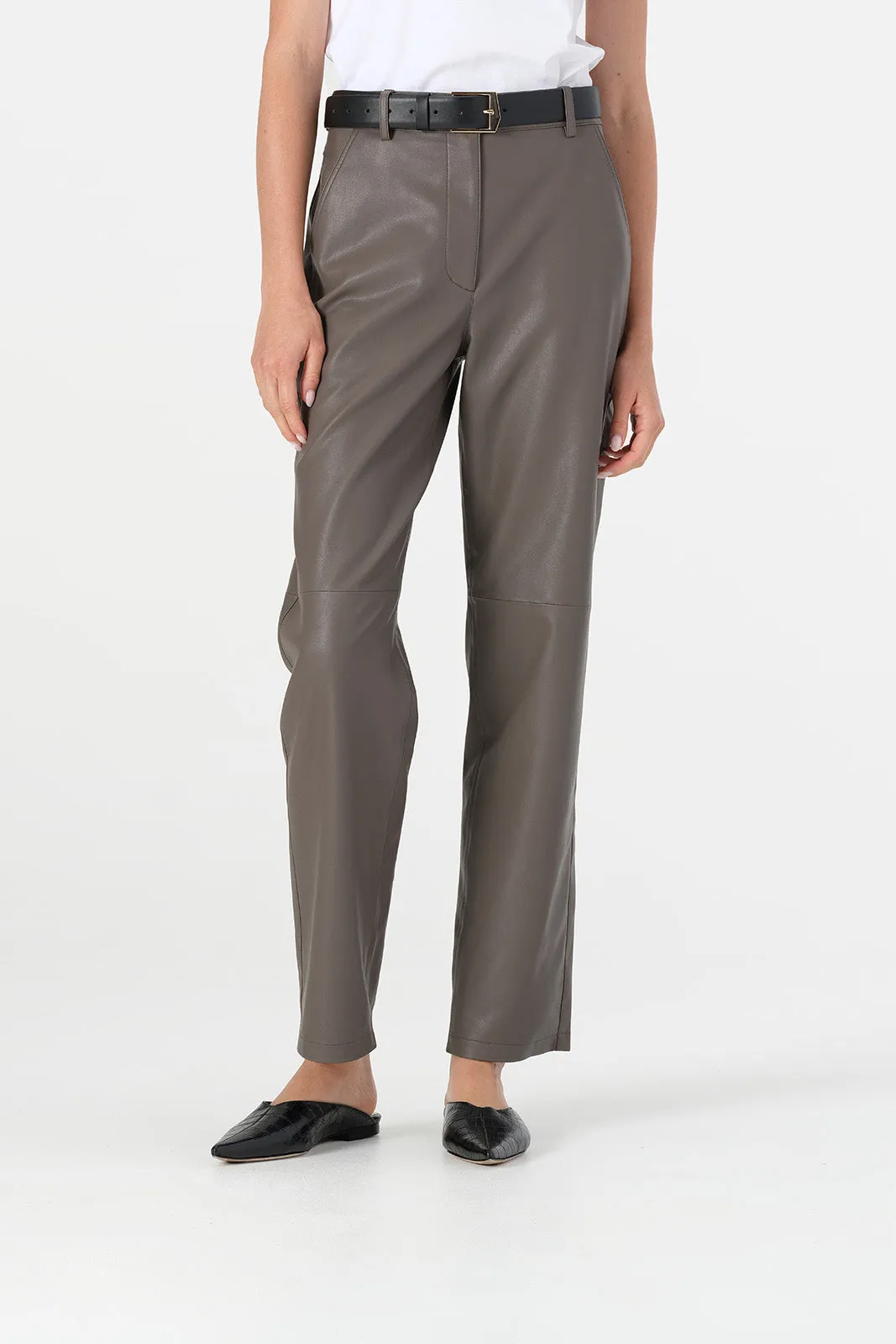 Bri Pant Dark Taupe