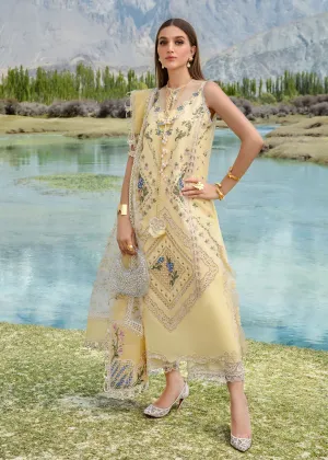 Crimson X Saira Shakira Luxury Lawn – A French Brunch - Sunflower Yellow