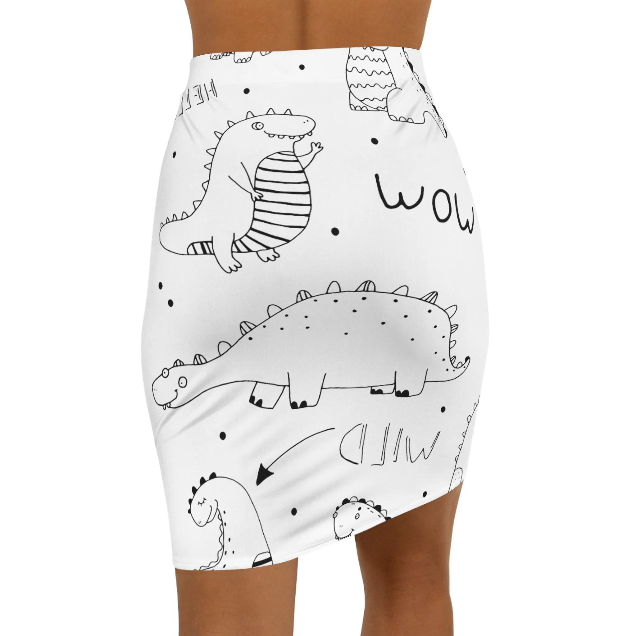 Doodle Dinosours - Inovax Women's Mini Skirt