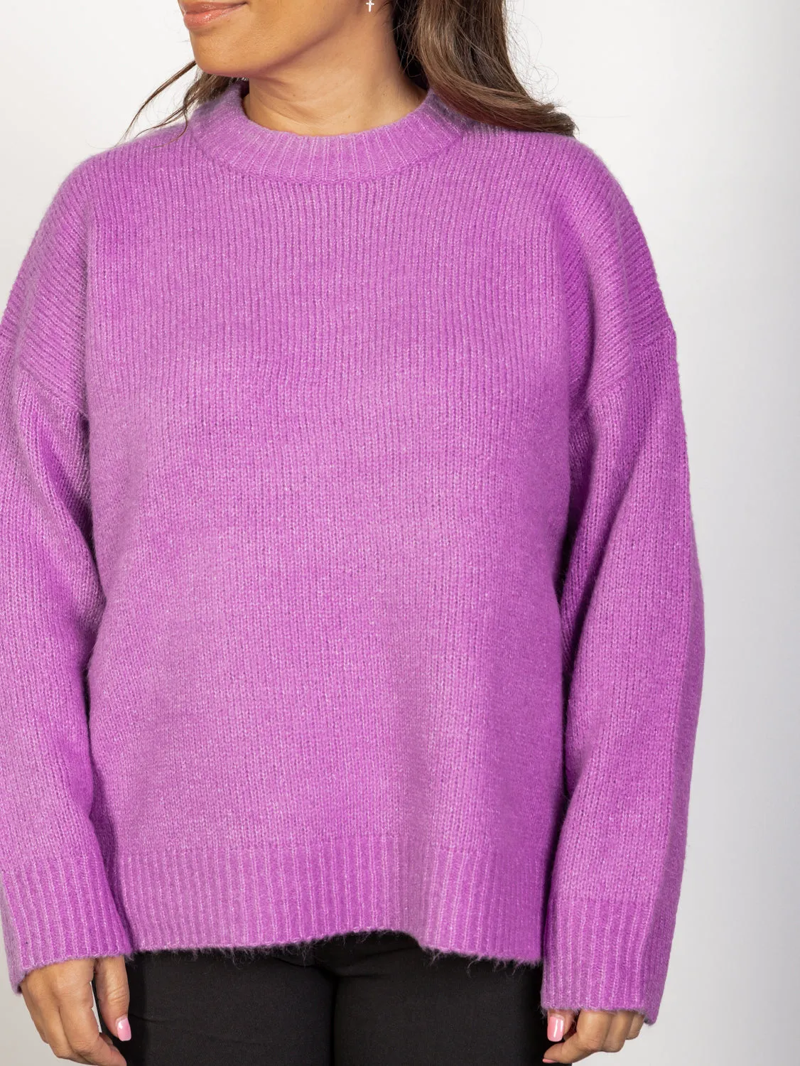 Ellie Knit Jumper - Plum