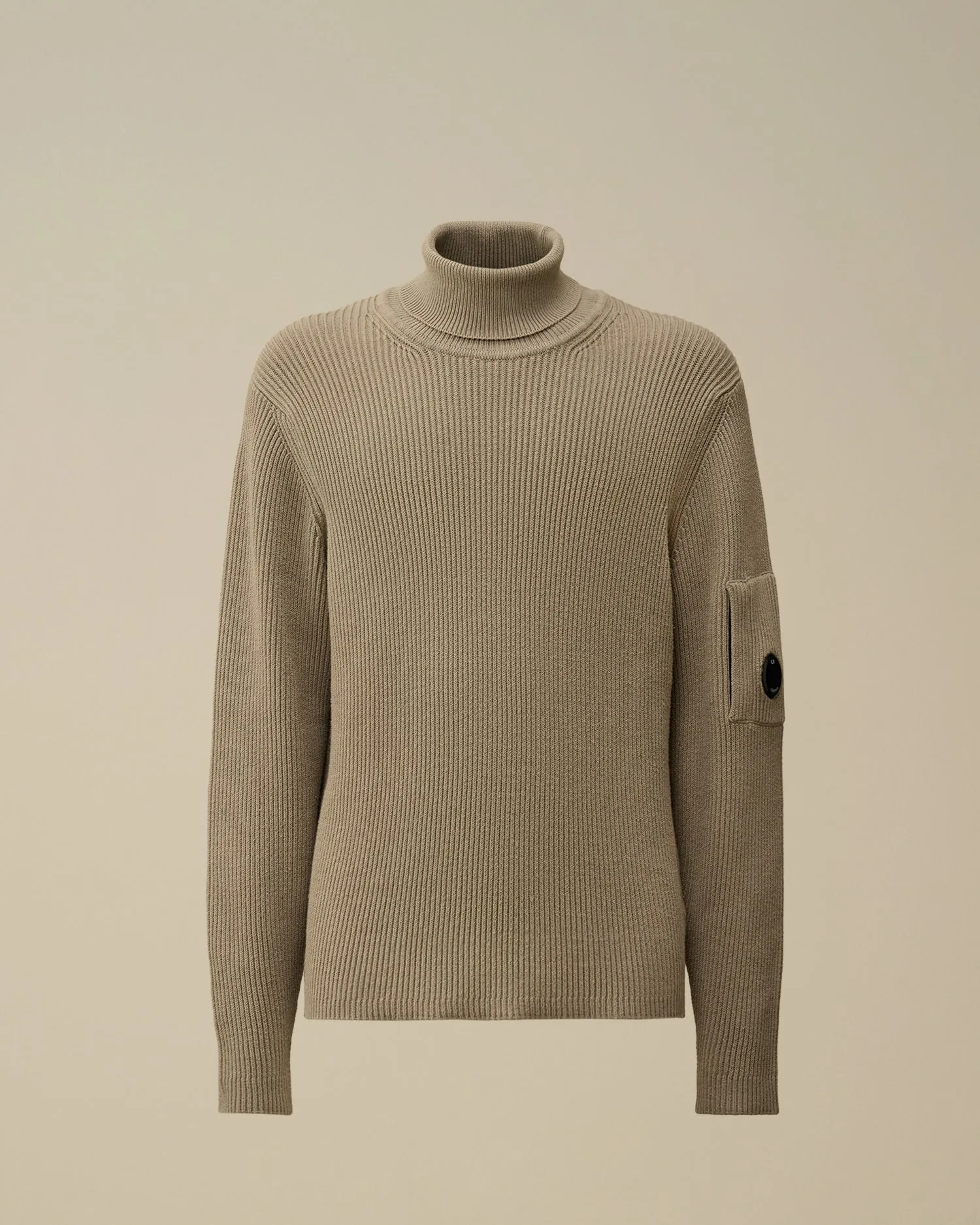 Full Rib Turtleneck Knit - Vintage khaki