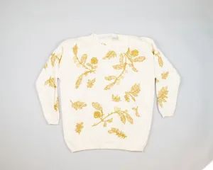 Gilded Foliage-Large Christmas Sweater