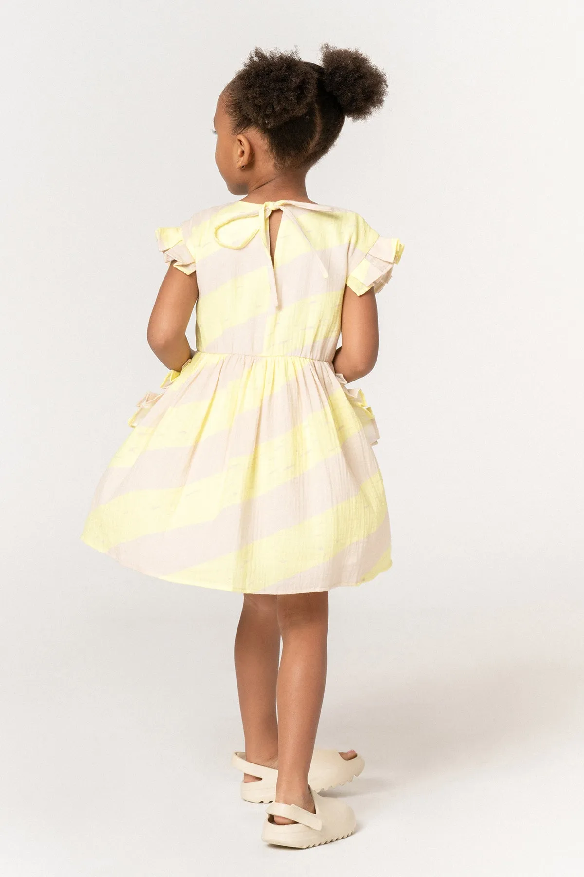 Girls Dress OMAMImini Fit And Flare Yellow