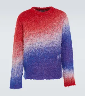 Gradient ERL mohair sweater, multicolored