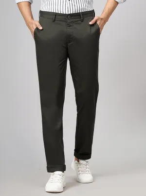 Green Dobby Neo Fit Casual Trouser | Greenfibre