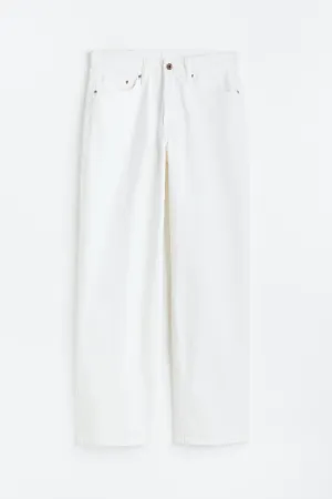 H&M 90s Baggy Low jeans, white