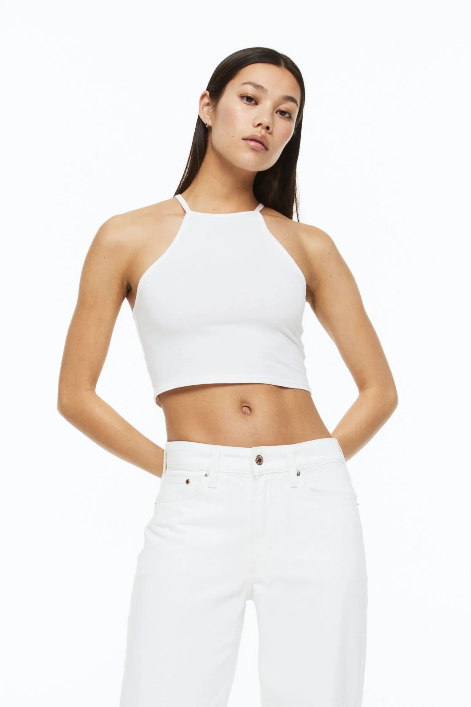 H&M 90s Baggy Low jeans, white