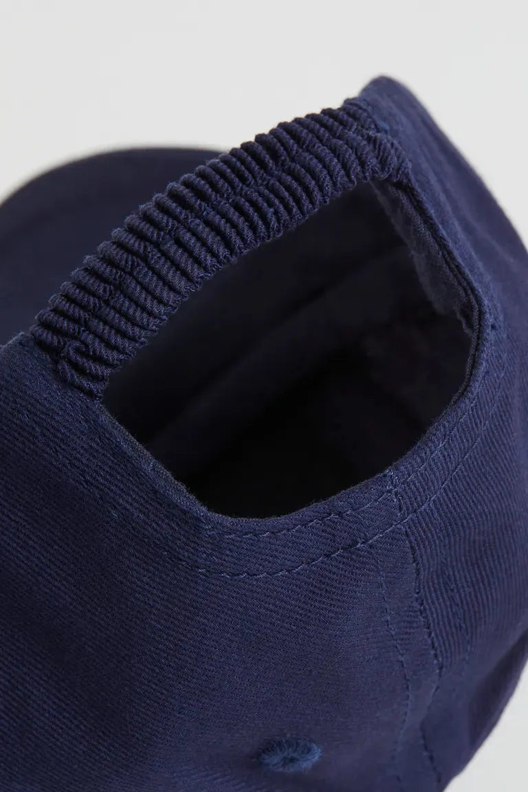 H&M cotton baseball cap, navy blue