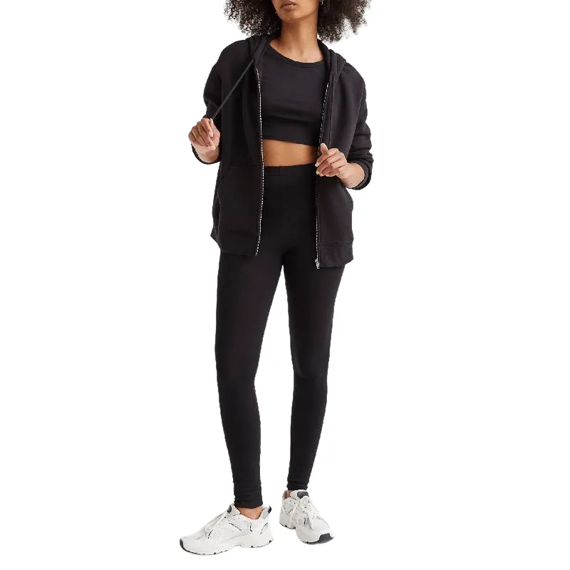 H&M Cotton Jersey Leggings, black