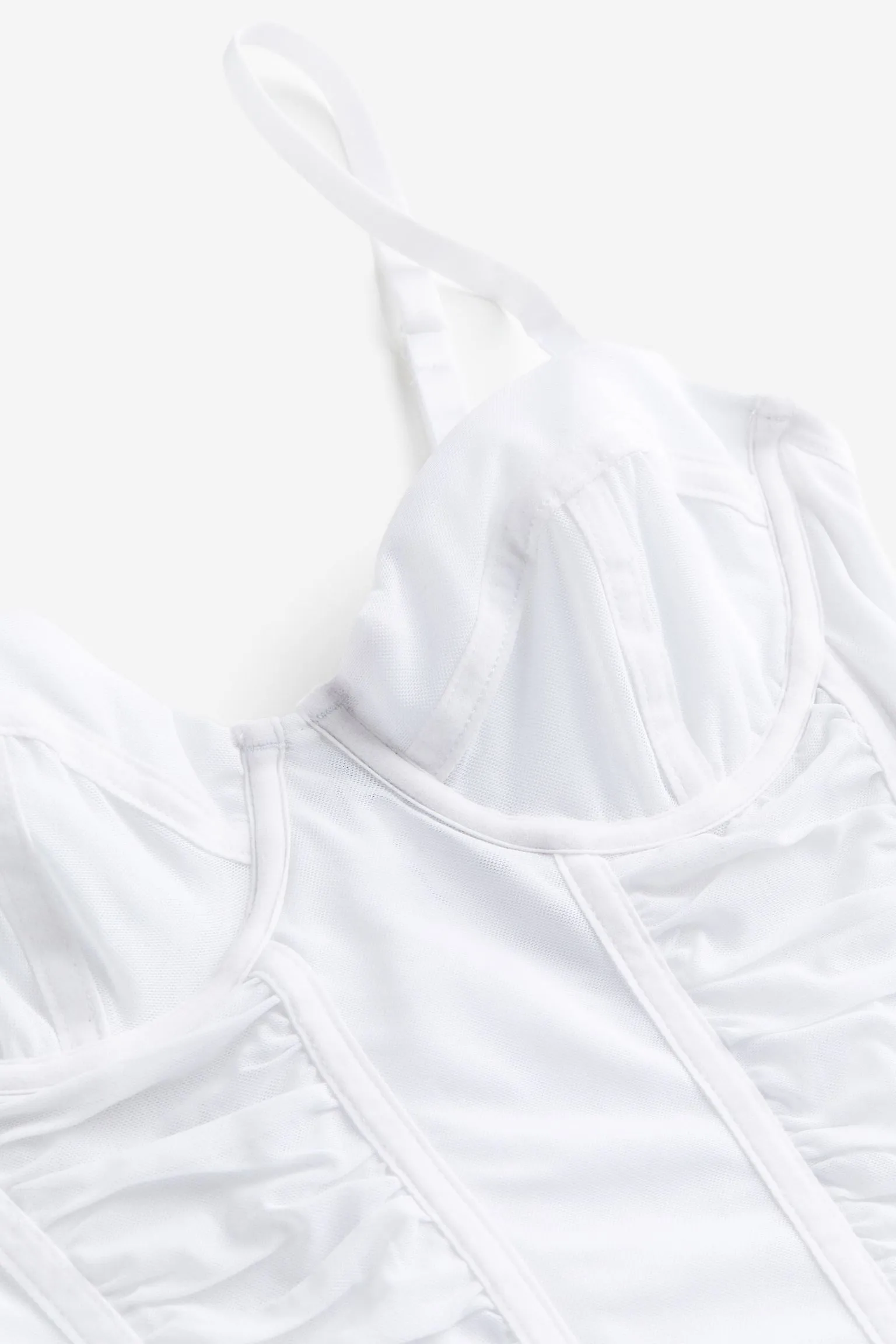 H&M Mesh Bustier top, white