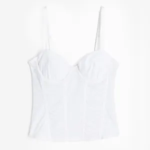 H&M Mesh Bustier top, white