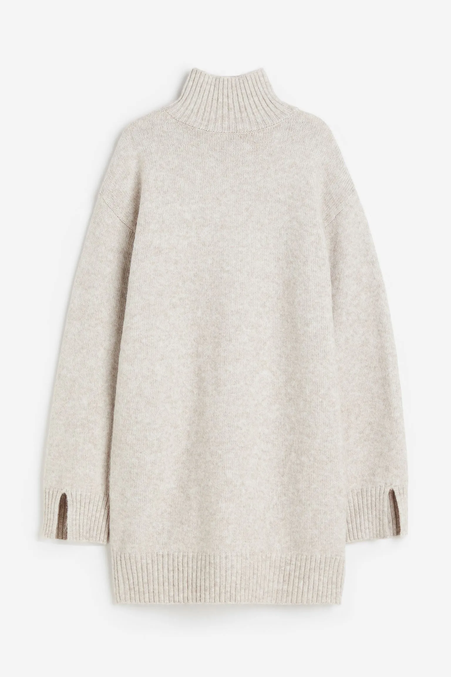 H&M Mock-turtleneck dress, light gray