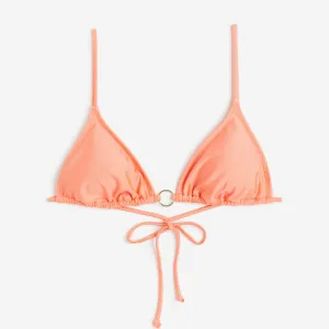 H&M Padded Triangle bikini top, coral