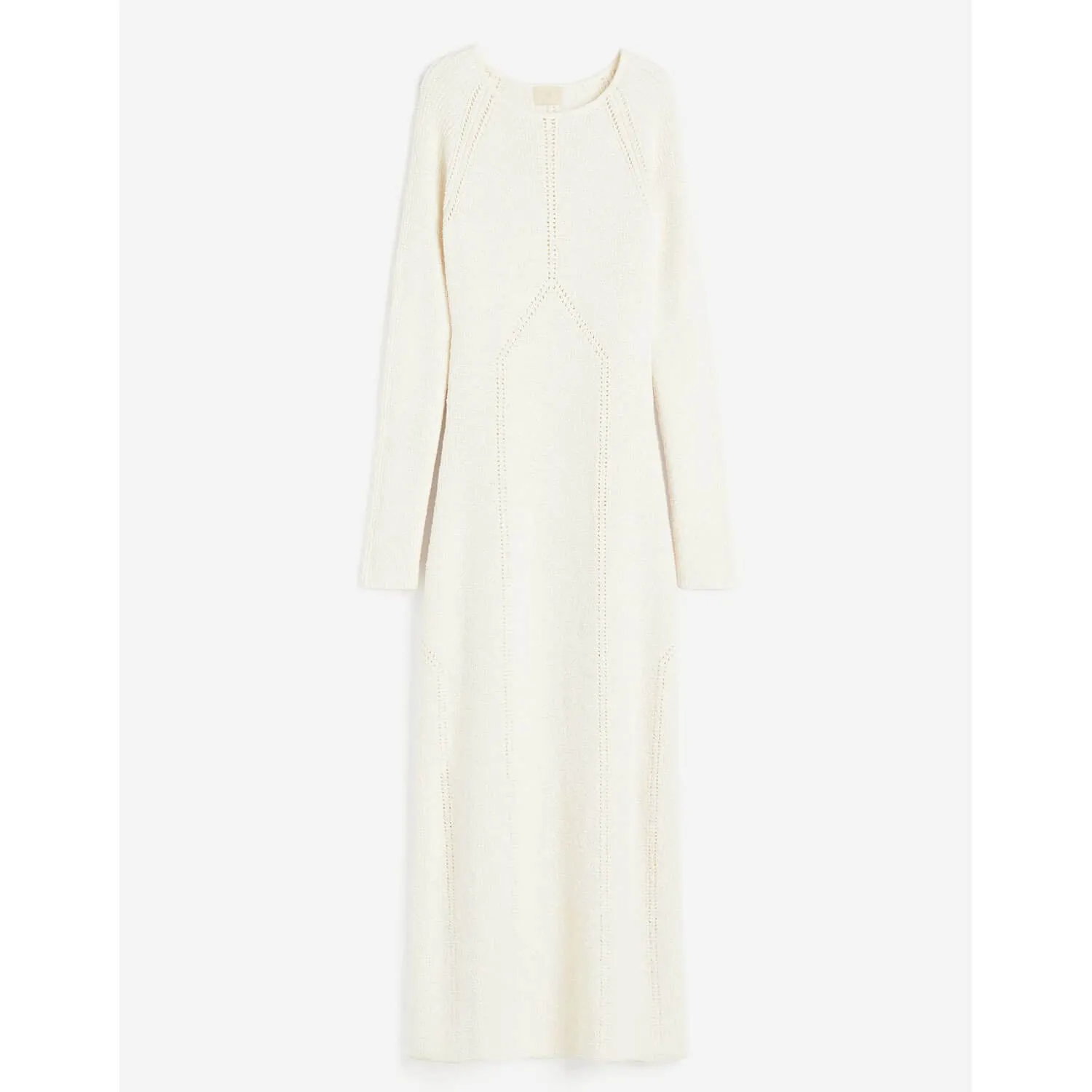 H&M Pointelle-knit dress, cream