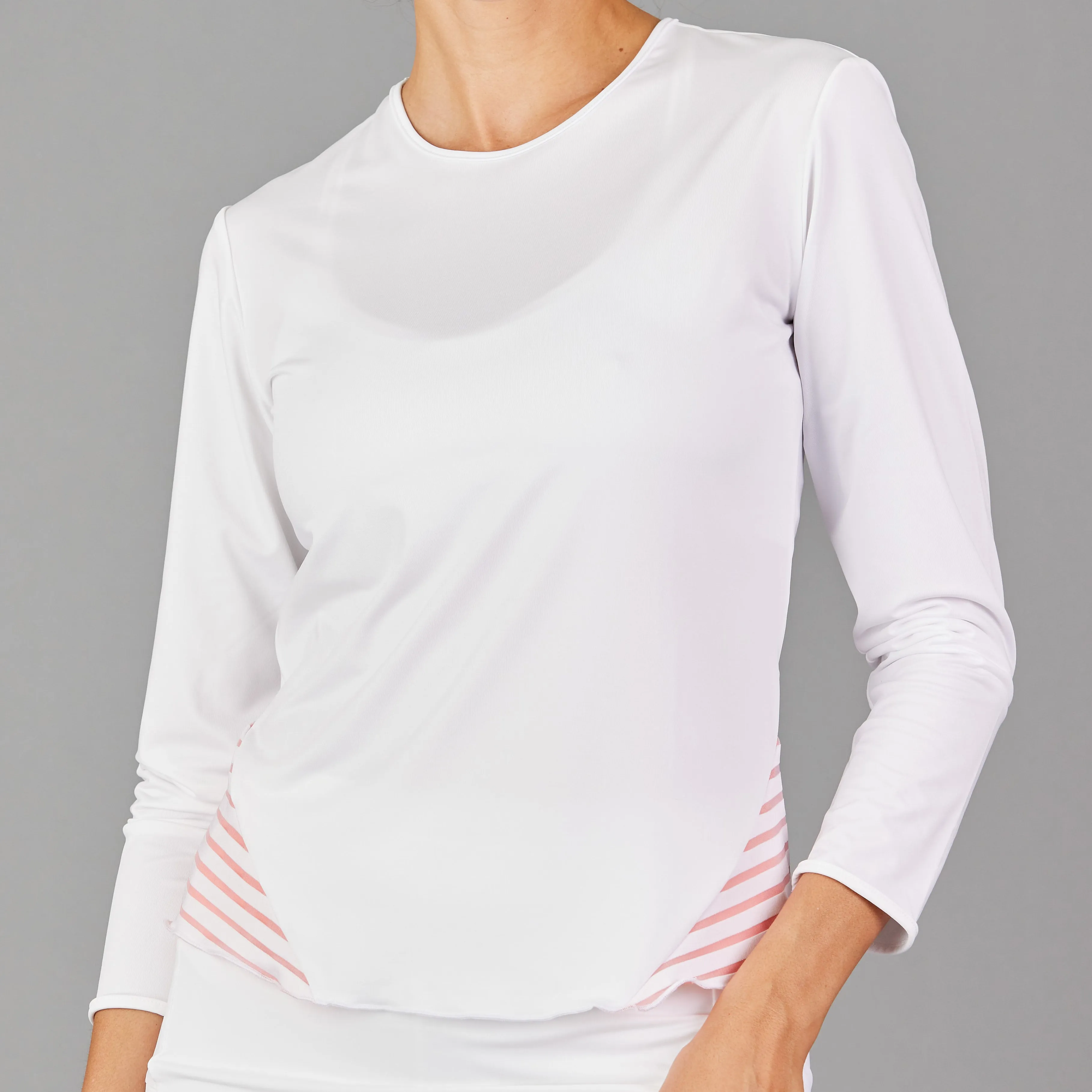 Harmony Long-Sleeve Top (white stripe)