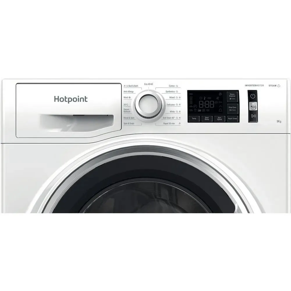 Hotpoint NM11948WSAUK 9kg 1400 Spin Washing Machine, White