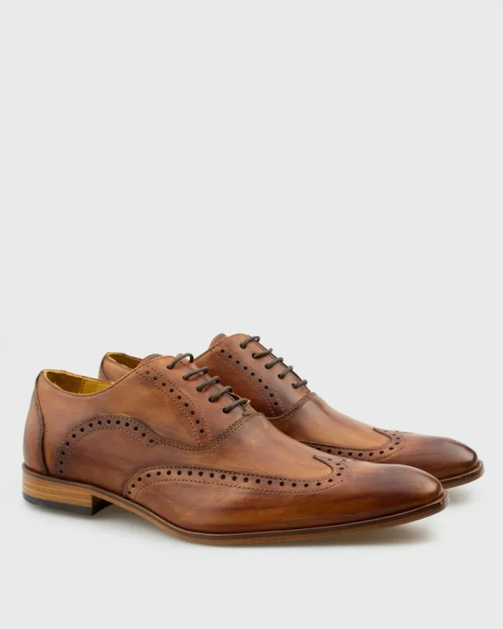 IMASCHI 3480AVITS19 TAN OXFORD BROGUE SHOES