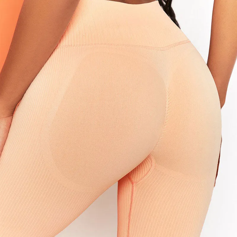 KittenAlarm - Mojoyce Fitness Women Yoga Pants Seamless Sport Leggings Women Ribbed Drawstring Gym Clothing Workout Running Tights Leggings