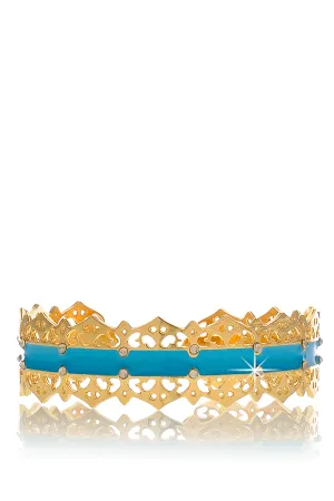 LK DESIGNS TURQUOISE DREAM Gold Bracelet