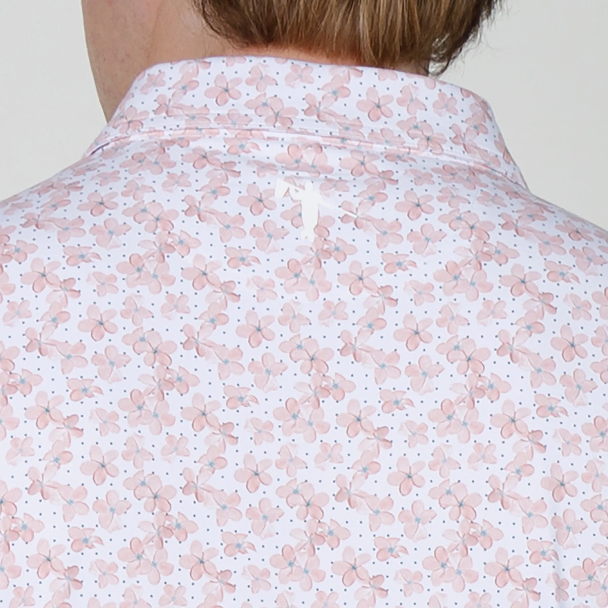 Melzi Polo - White/Lotus/Dusty Blue