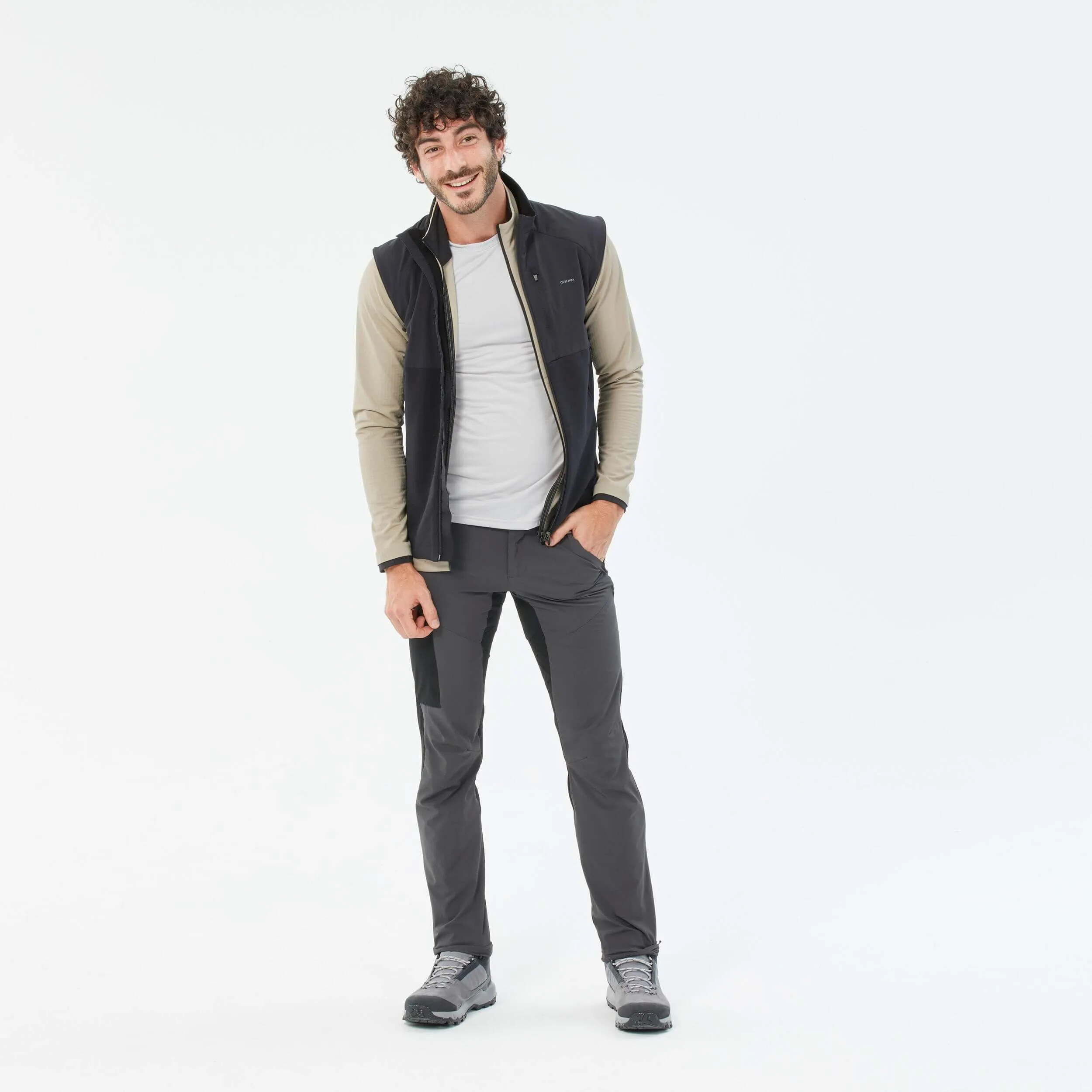 Men's fleece vest Quechua MH520, black