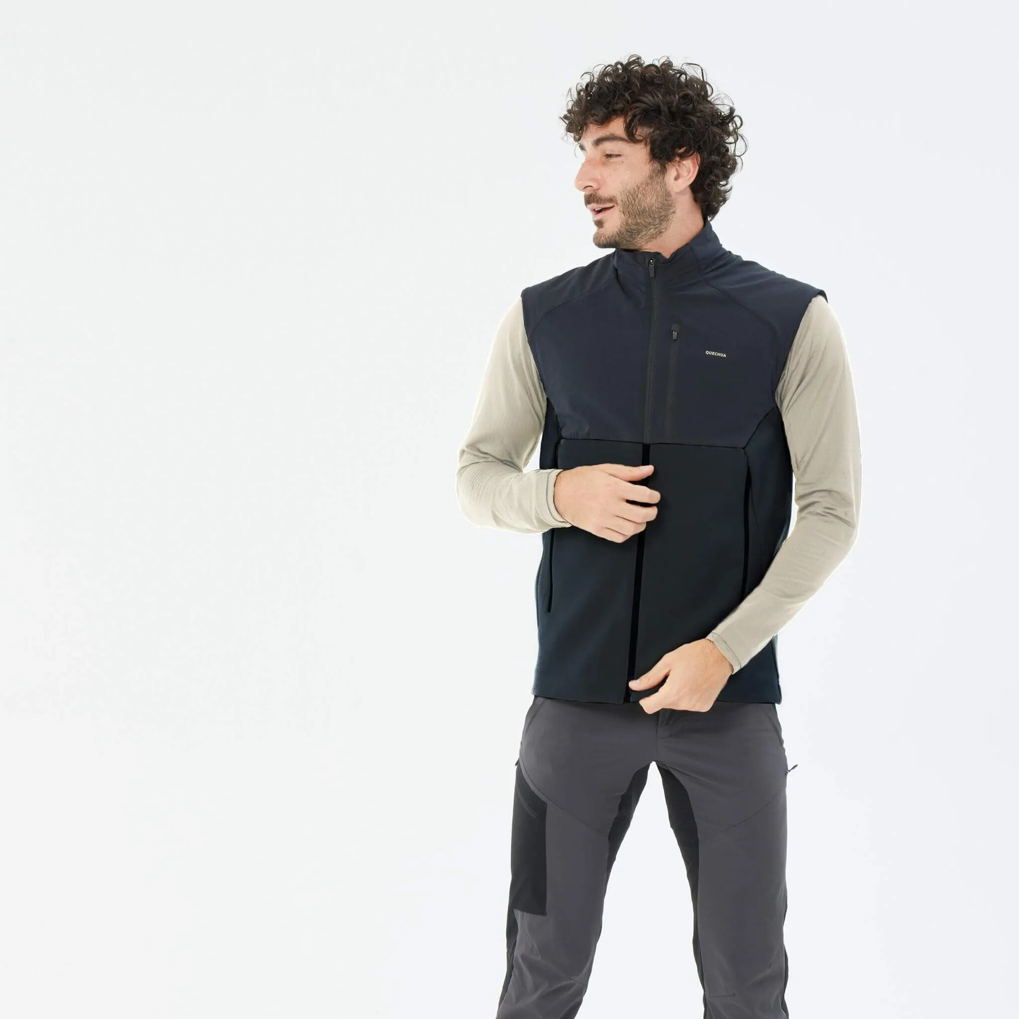 Men's fleece vest Quechua MH520, black