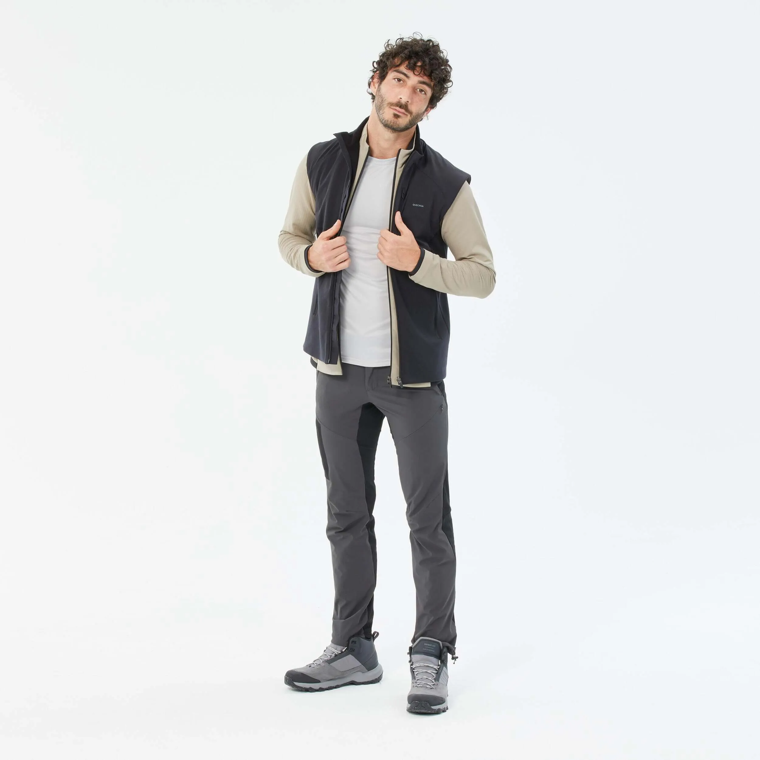 Men's fleece vest Quechua MH520, black