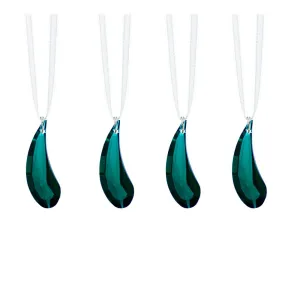 Prisms for Windows Emerald Green Swarovski Crystal Fairy Wing Prisms, 4 Pcs