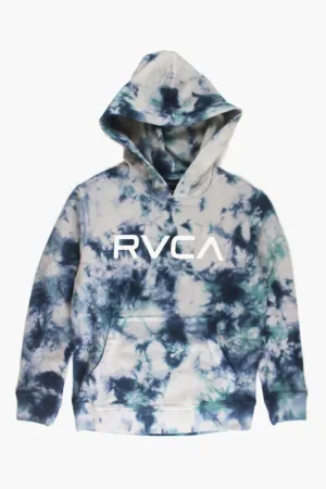 RVCA Switch Tie Dye Boys Hoodie - Moody Blue