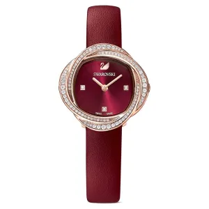 Swarovski Crystal Flower Ladies Red Watch 5552780