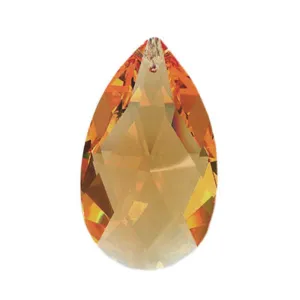 Swarovski Strass Crystal 2 inches Topaz Almond prism