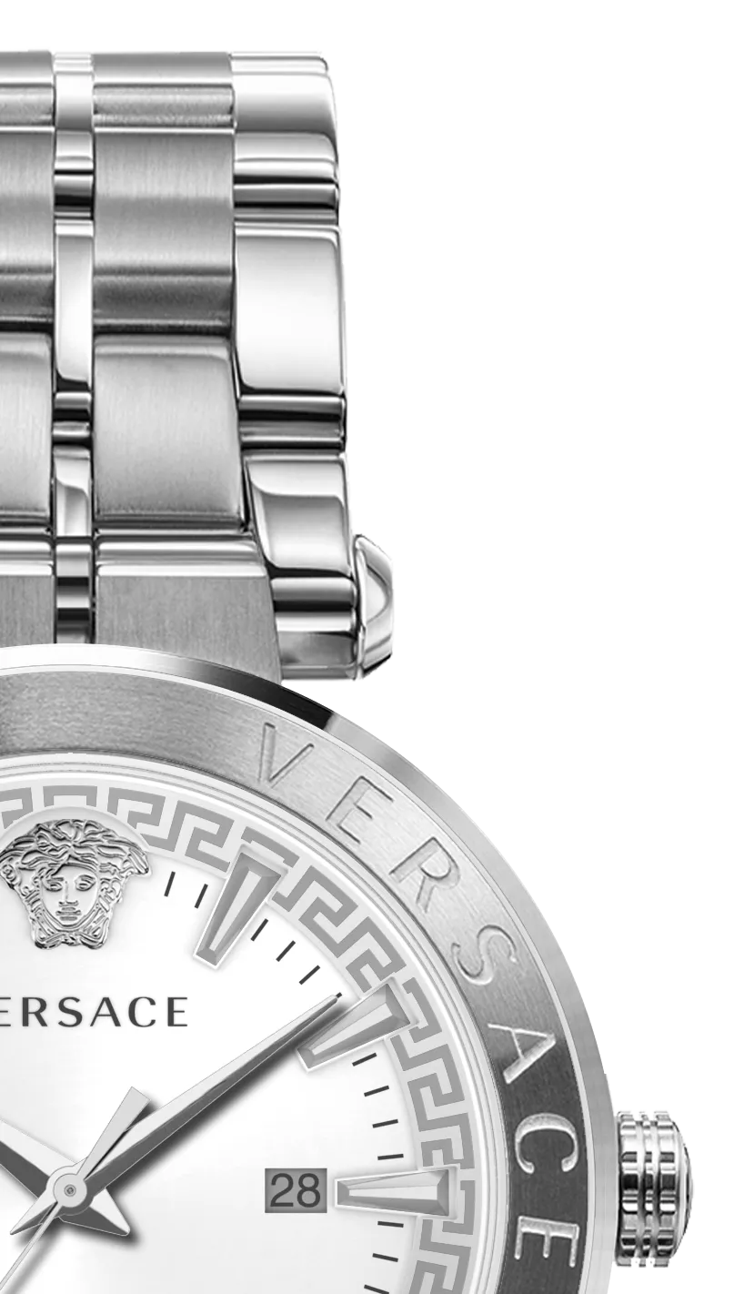 Versace Men's Watch Aion 44mm White Silver VE2F00321