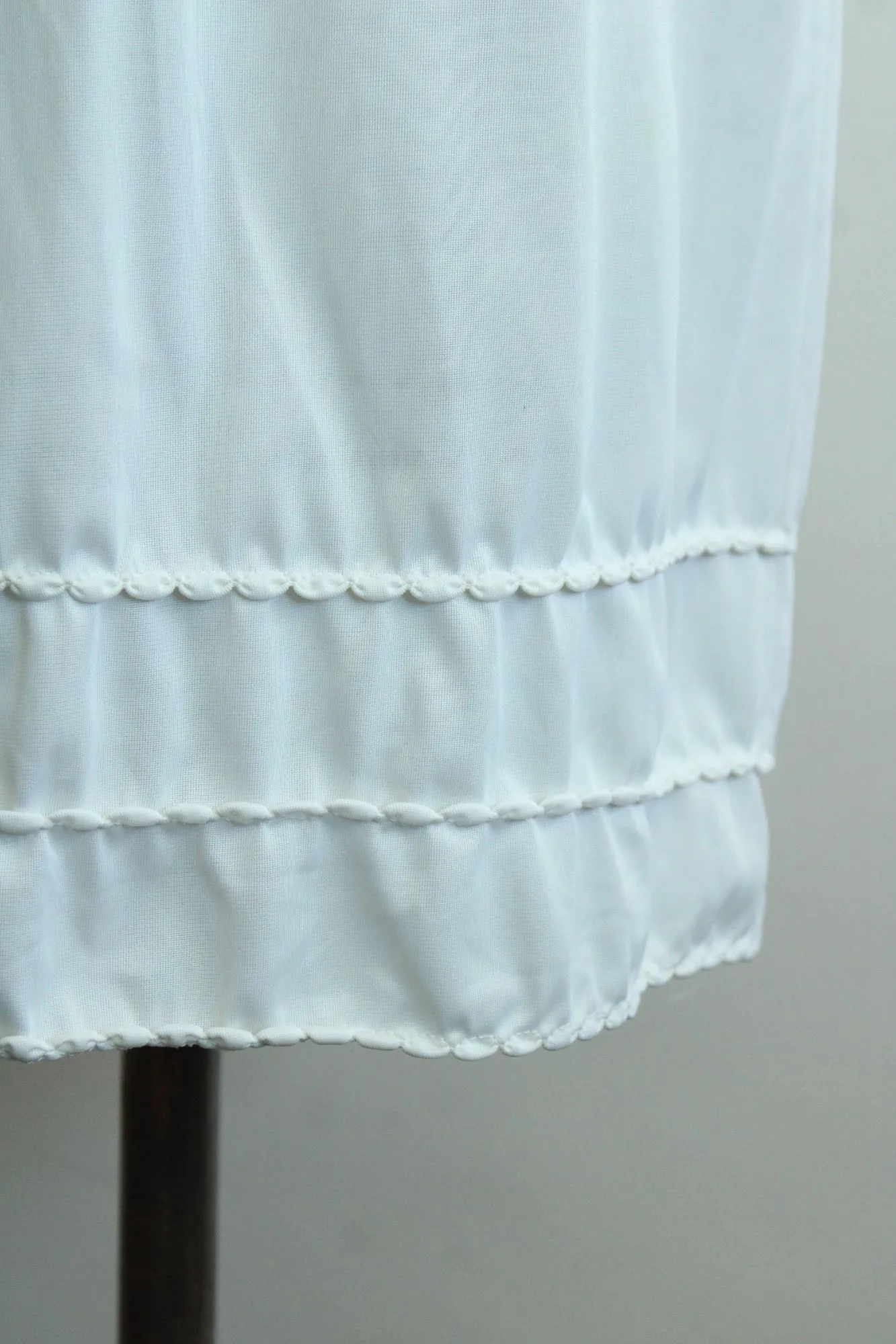 Vintage 1960s American Maid White Nylon Half Slip