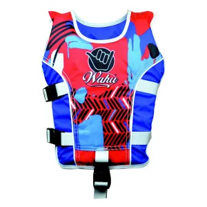 Wahu Swim Vest Child Small 15-25Kg 2-3 Years Red & Blue