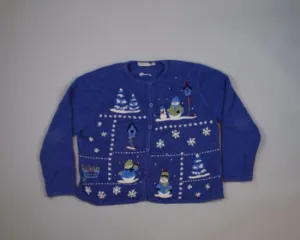 Winter Snowmen-Medium Christmas Sweater